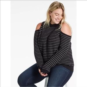 Plus Size Cold Shoulder Sweater DELETING 11/16/19